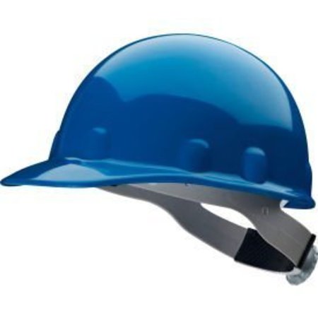 HONEYWELL NORTH Honeywell Fibre-Metal® Cap Style Hard Hat, Ratchet Suspension, Royal Blue, HDPE, E2 Series E2RW71A000